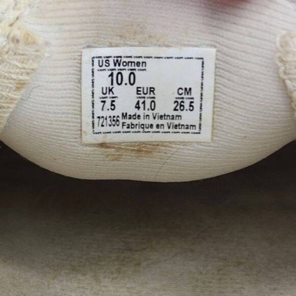 Vans Asher Deluxe Slip On Womens Size 10 Iridescent White Skater Loafers Shoes - Picture 9 of 9